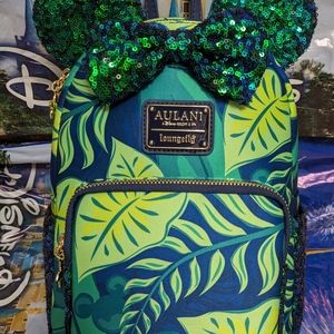 Loungefly Disney Aulani Sequined Paradise Vibes Backpack NWT